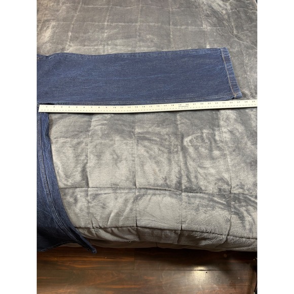 Abercrombie & Fitch Curve Love High Rise Wide Leg Jeans Dark Wash 25 Short - Picture 6 of 9